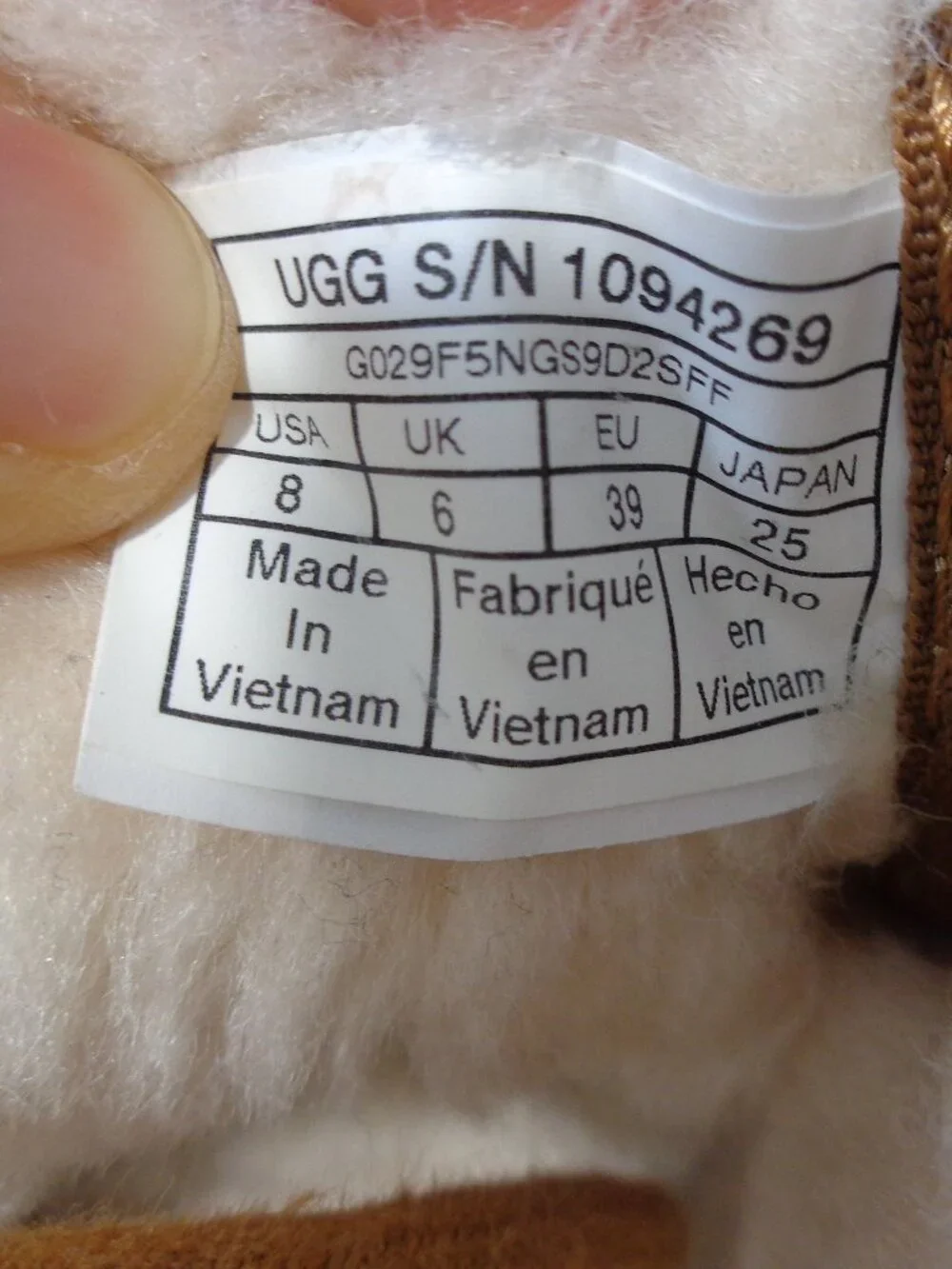 UGG 1094269 Neumel Chestnut Brown Suede Fur Low Women's Boots Size 8